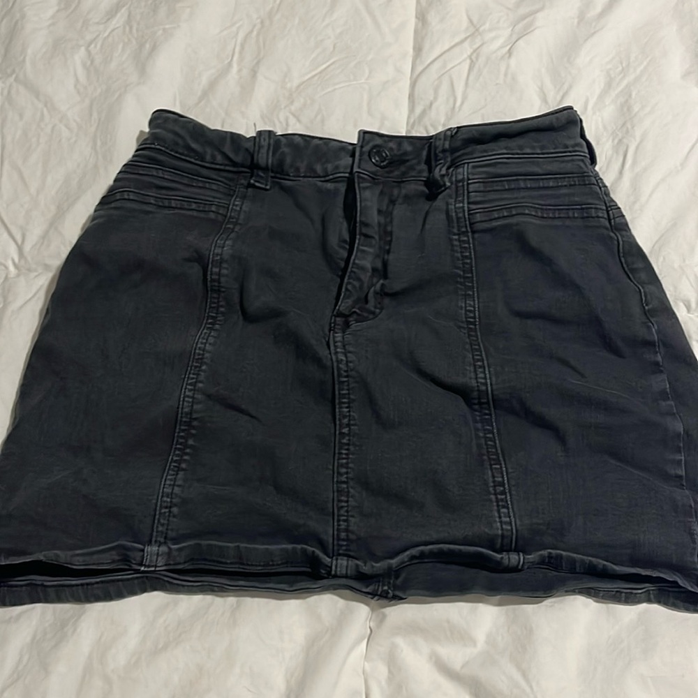 Pacsun Black Jean Skirt